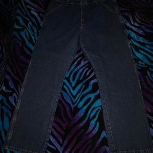 blue denim baggy jeans